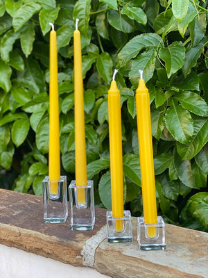Octagon Beeswax Taper Candles